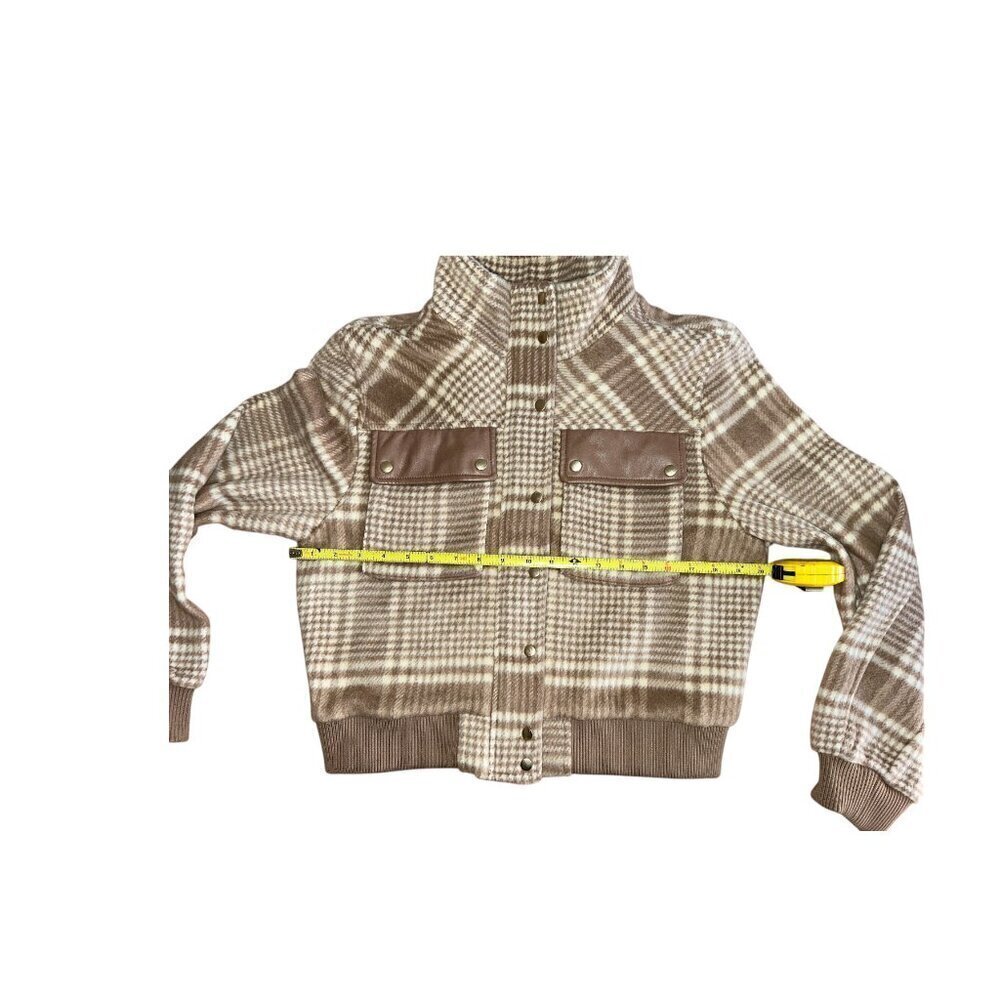 Bagatelle Collection New York Wool Plaid Bomber Jacket Size Medium - Picture 5 of 8